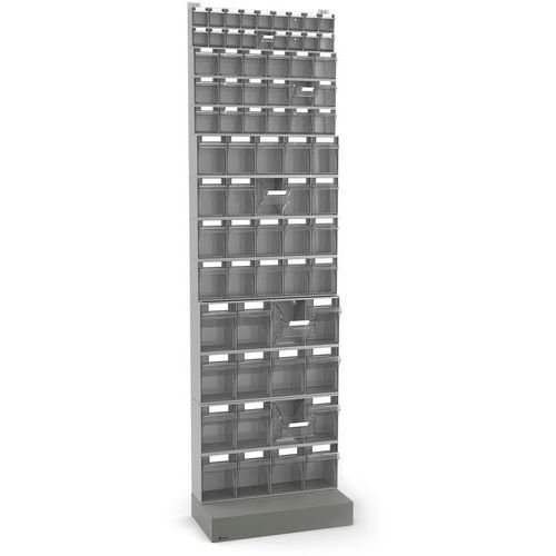 Sistema di stoccaggio Visual Box - 604x322x2100 - 72 contenitori,