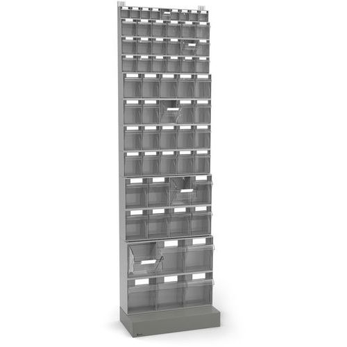 Sistema di stoccaggio Visual Box - 604x322x2100 - 61 contenitori,