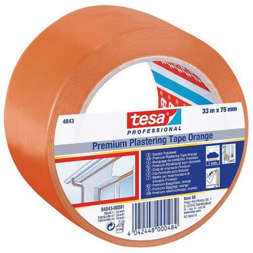 Adesivo multiuso arancione speciale per edilizia 33m x 75mm,