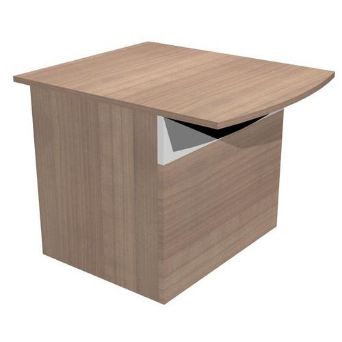 Tavolo per reception Muza basso altezza 720 cm noce,