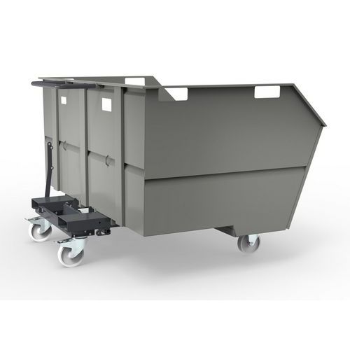 Benna Porta Rottami 2000 L - Montata GRIGIO RAL 7000,