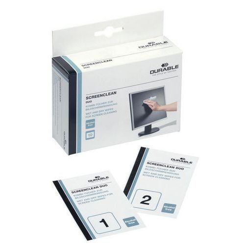 Salviettine detergenti per schermi Screenclean Duo - Durable,