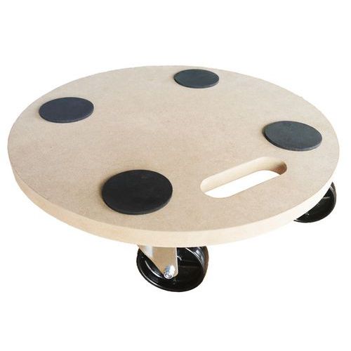 Base carrellata rotonda - Portata 200 kg - Manutan Expert,