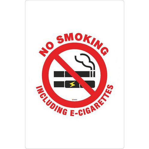 No smoking including E-cigarettes 350x500,