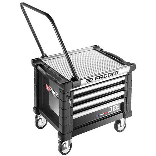 Cassettiera carrellata JetM3 - 4 cassetti nero,