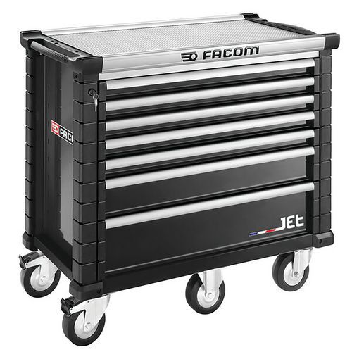 Carrello JETM5 - 7 cassetti nero,