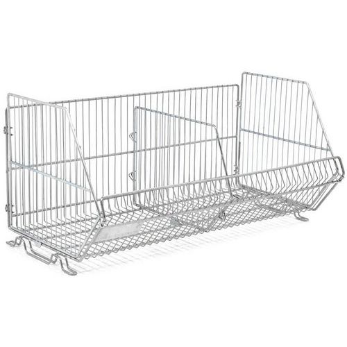 Cestino Impilabile In Filo D'Acciaio, 480X 400 mm,