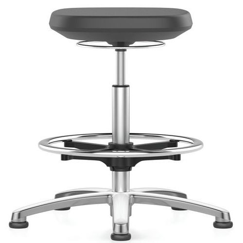 Sgabello per officina Labsit con poggiapiedi - Interstuhl,