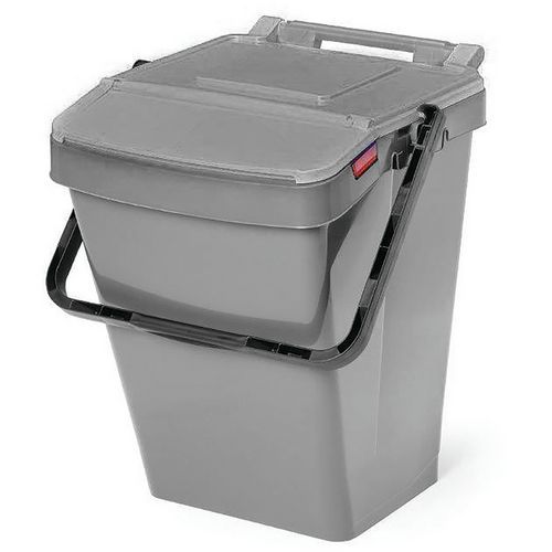 Contenitore Easy Twin - 40 L coperchio grigio,