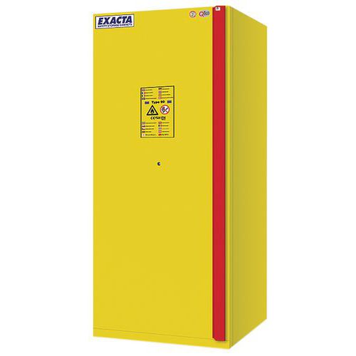 Armadio antincendio 90min-Maniglia ergonomica 1 anta giallo,