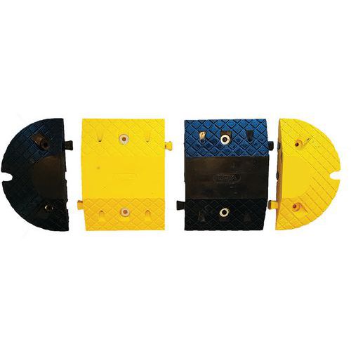 Lotto di 2 Moduli Semicirc. H50cm-Rallentatore Giallo/Nero,