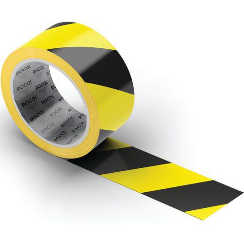Nastro adesivo per pavimenti giallo e nero - Rocol,