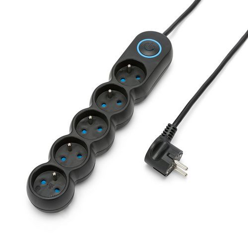 Multipresa francese, 5x16A, 1,5m H05VV-F3G1.0MM2 NF,