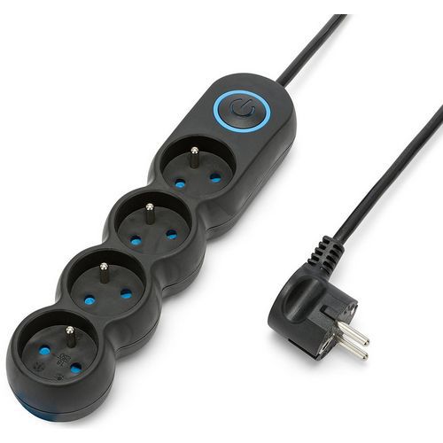 Multipresa francese, 4x16A, 1,5m H05VV-F3G1.0MM2 NF,