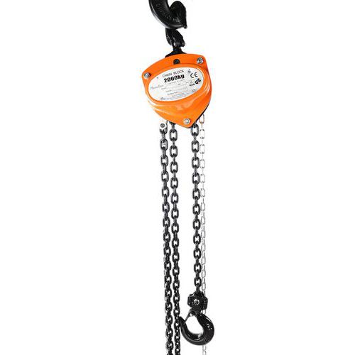 Paranco manuale 2000 kg - Sollevamento 3 m,