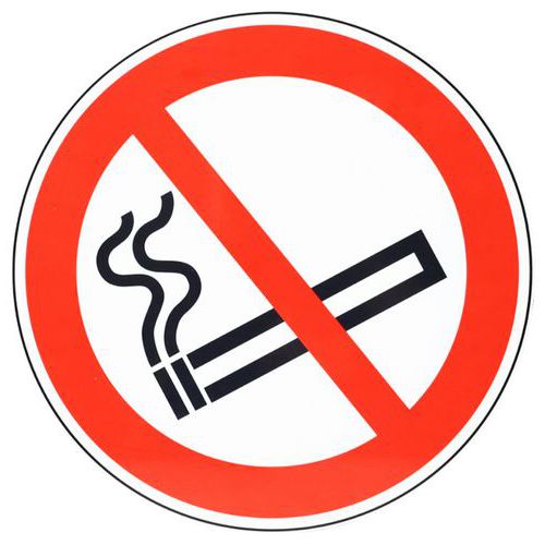 Cartello di divieto-Vietato fumare-Alluminio-350mm,