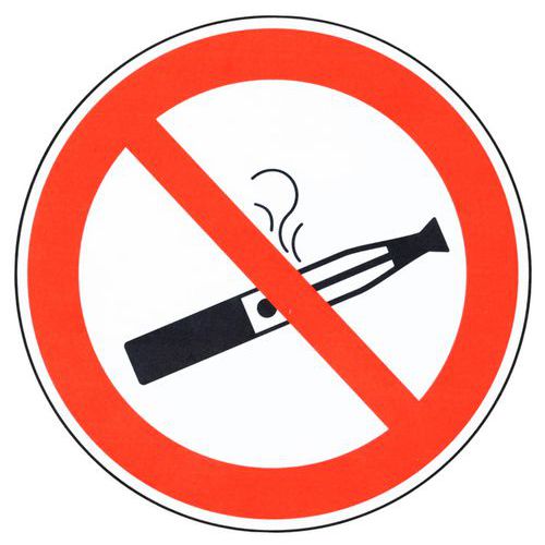 Cartello di divieto-Divieto di fumare sigar elettr-All-200mm,