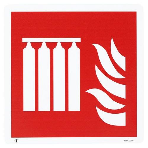 cartello 12x12 cm (batteria fissa estintori antincendio),