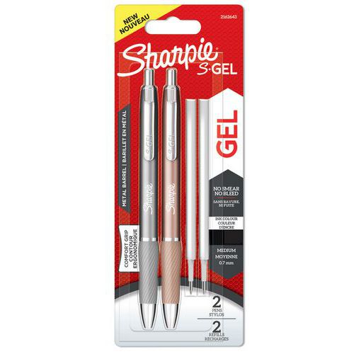 Penna gel Sharpie, punta media nero, penne e ricariche,