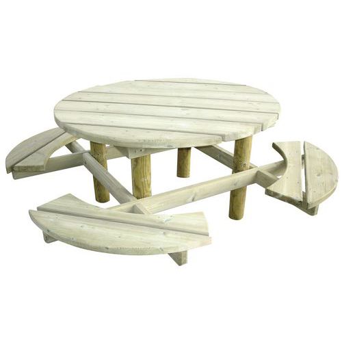 Tavolo con panche Groseille,