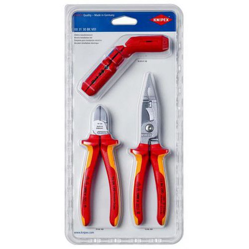 Lotto di 3 utensili da elettricista - Knipex,