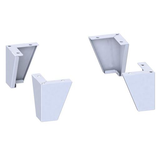 Set di 4 piedi per armadietto da montare - Manutan,