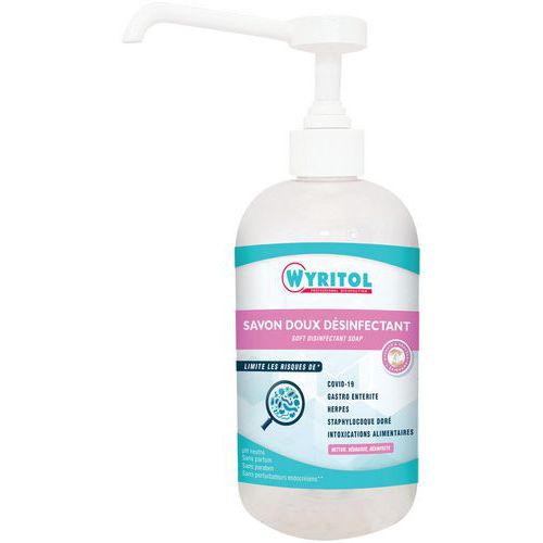 Sapone liquido disinfettante con erogatore 500 mL - Wyritol,