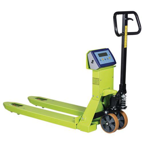 Transpallet manuale con sistema di pesatura - Portata 2500 kg,