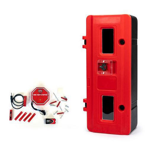 Armadietto estintore-Chiave sotto vetro con allarme-Serie 70,