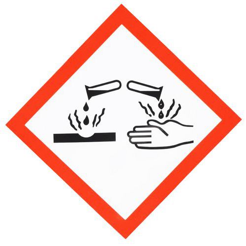 Cartello CLP-Corrosivo-Adesivo-120x120mm,