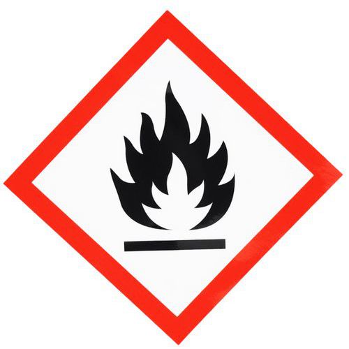Cartello CLP-Infiammabile-Adesivo-120x120mm,