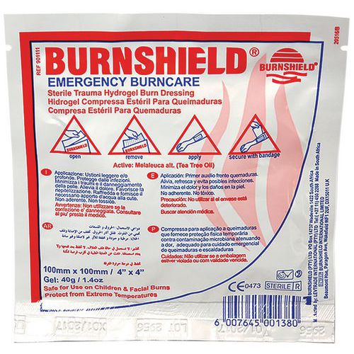 Garze per ustioni Burnshield 10x10 cm,