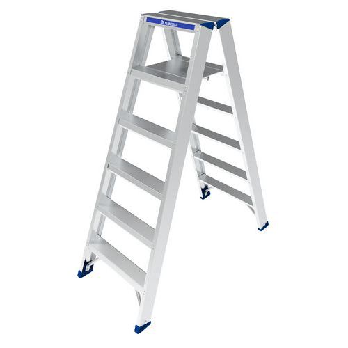 Scaletta pieghevole a doppio accesso - 6 gradini,