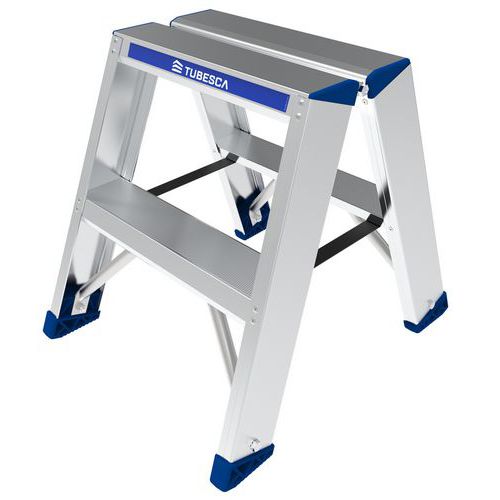 Scaletta pieghevole a doppio accesso - 2 gradini,