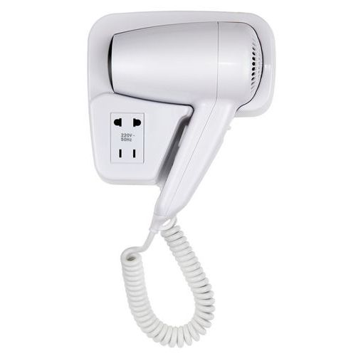 Asciugacapelli da parete - presa rasoio integrata,