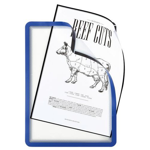 Cartellina magnetica adesiva A4 blu,