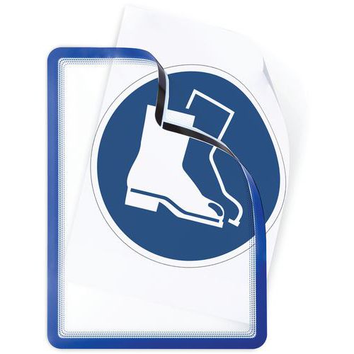 Cartellina pannello di affissione magnetica SOLO A4 Blu,