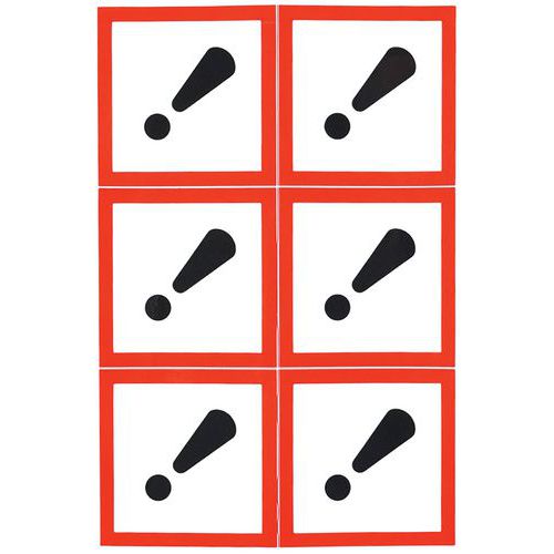 Cartello CLP-Nocivo-Adesivo-6 per lastra-57mm,