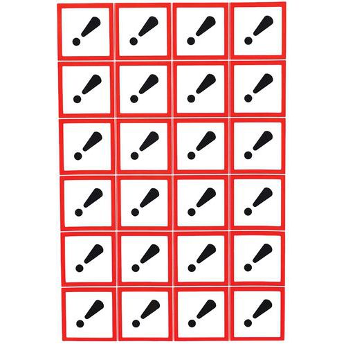 Cartello CLP-Nocivo-Adesivo-24 per lastra-28mm,