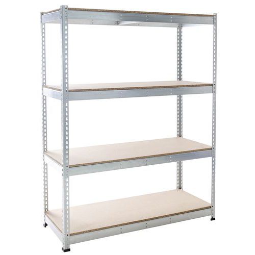 Scaffalatura Rapid 1 1980x1525x455-4 ripiani-Truciol-RAL7001,