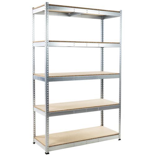 Scaffalatura Rapid 1 2440x1525x455-5 ripiani-Truciol-RAL7001,