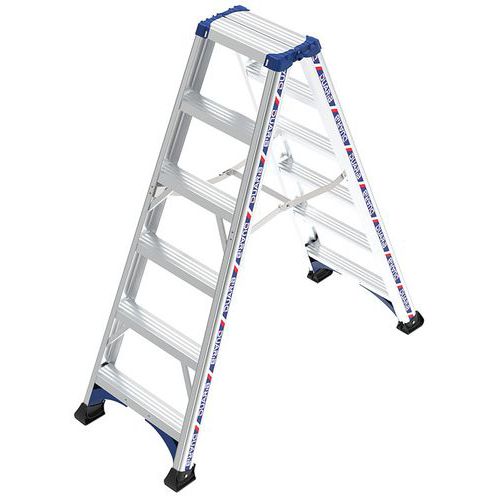 Scaletta pieghevole a doppio accesso Alpha 2x6 gradini,