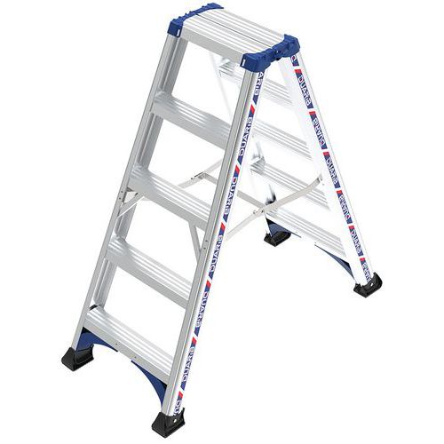 Scaletta pieghevole a doppio accesso Alpha 2x5 gradini,