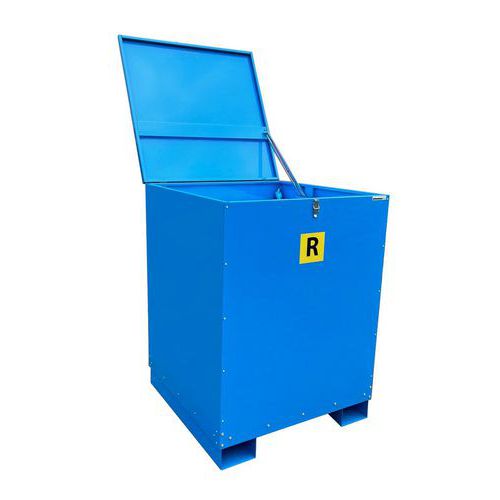 Ecostazione in acciaio 1200L - con asta sicurezza,