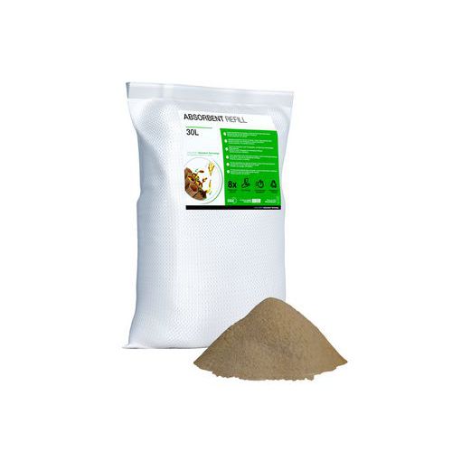 Polvere assorbente setacciabile riutilizzabile - in sacco,