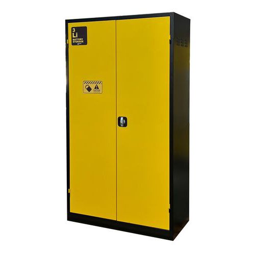 Armadio sicurezza batterie al litio - con vasca antincendio,