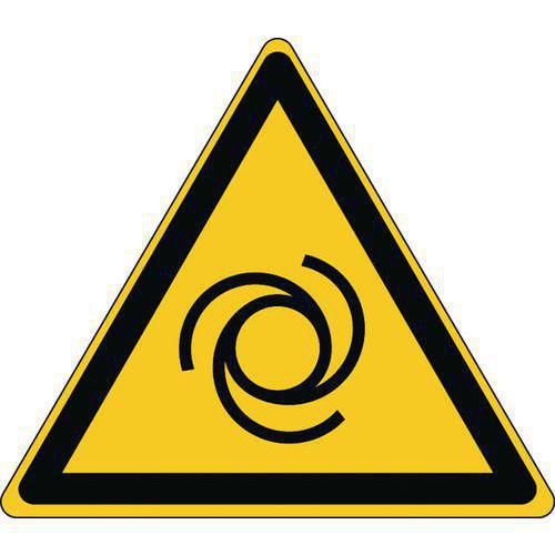 Cartello di pericolo-Avviamento automatico-PVC-100mm,