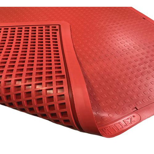 Tappeto antifatica Surelast standard - 80x100 cm - Rosso,