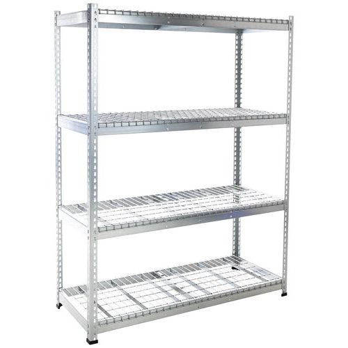 Scaffalatura Rapid 1 1980x1525x455 4 rip a griglia zincati,