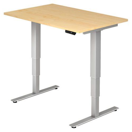 Scrivania elettrica serie XDSM 120 cm acero,